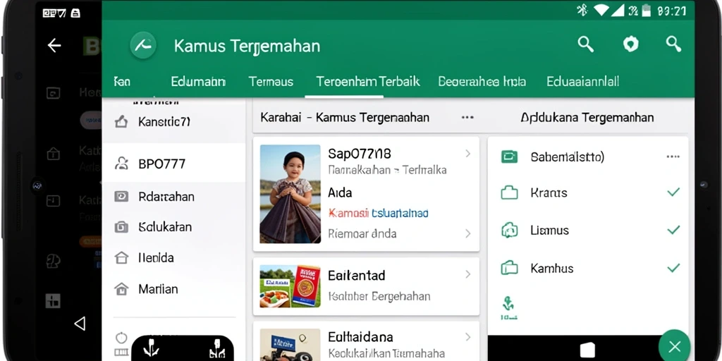 Tampilan antarmuka BPO777 yang sederhana dan intuitif.