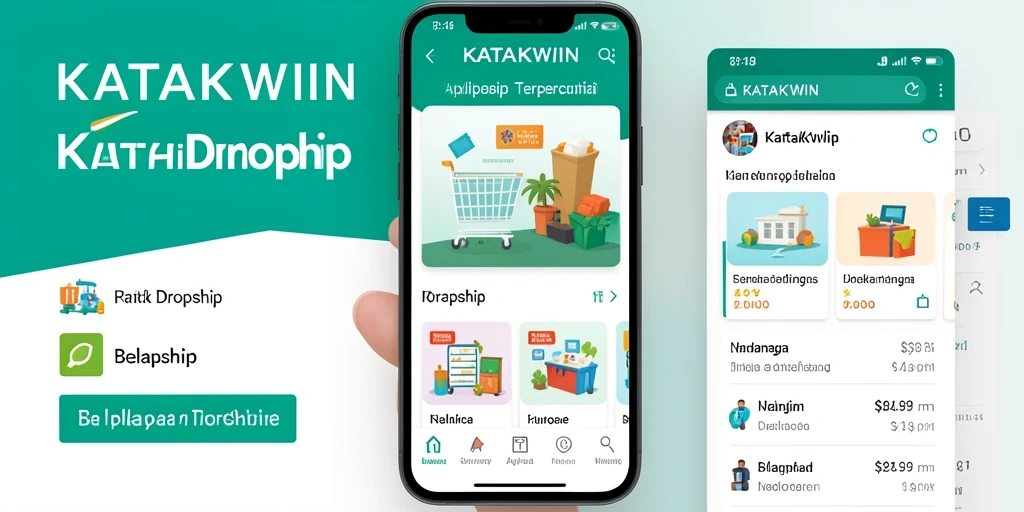 Antarmuka KATAKWIN yang ramah pengguna untuk pengalaman belanja yang efisien.